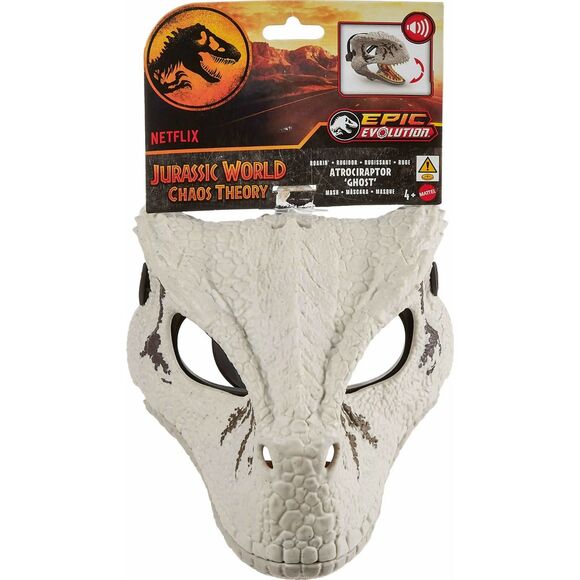 Mattel Other - Jurassic World Chaos Theory ATROCIRAPTOR GHOST DINOSAUR MASK With Roar Sound NEW